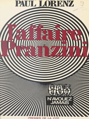 cover image of L'affaire Pranzini